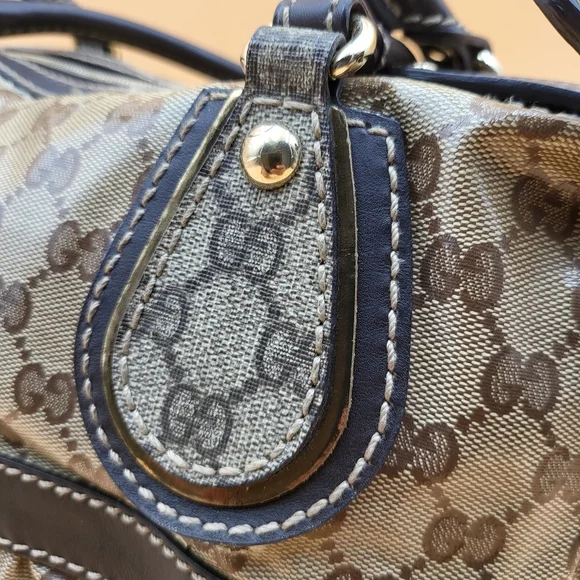 GUCCI GG Crystal Hand Bag Coated Canvas..Authentic..w/COA - Picture 15 of 17